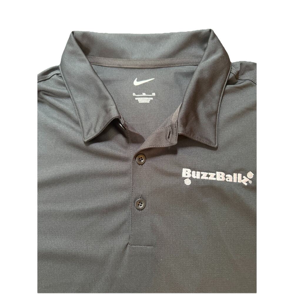 Nike Golf Dri-FIT Polo Shirt Mens XL Black Performance Buzzballz promo